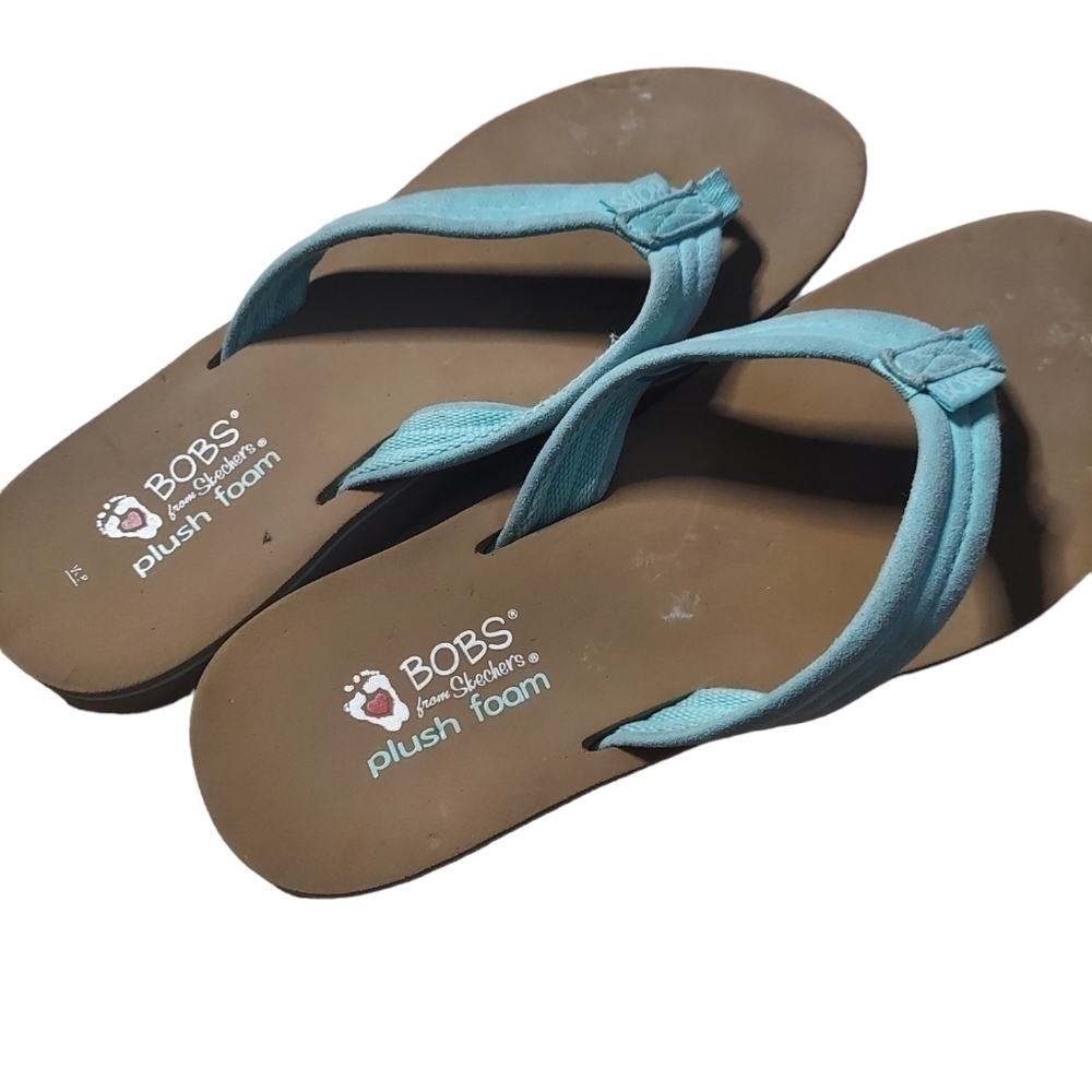 8 Bob's teal flip flops - Picture 5 of 5